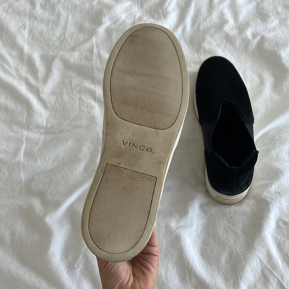 Vince platform high top black suede sneakers size 7 - Picture 5 of 6